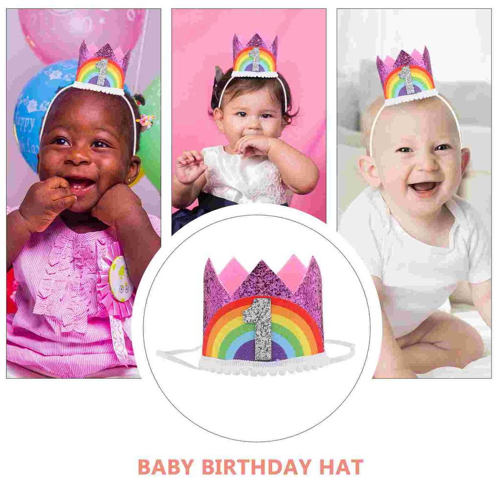 Digitale Baby Geburtstagsparty Hut Mädchen Ausgefallen für Kopfschmuck Vliesstoff Leichtgewicht Mode