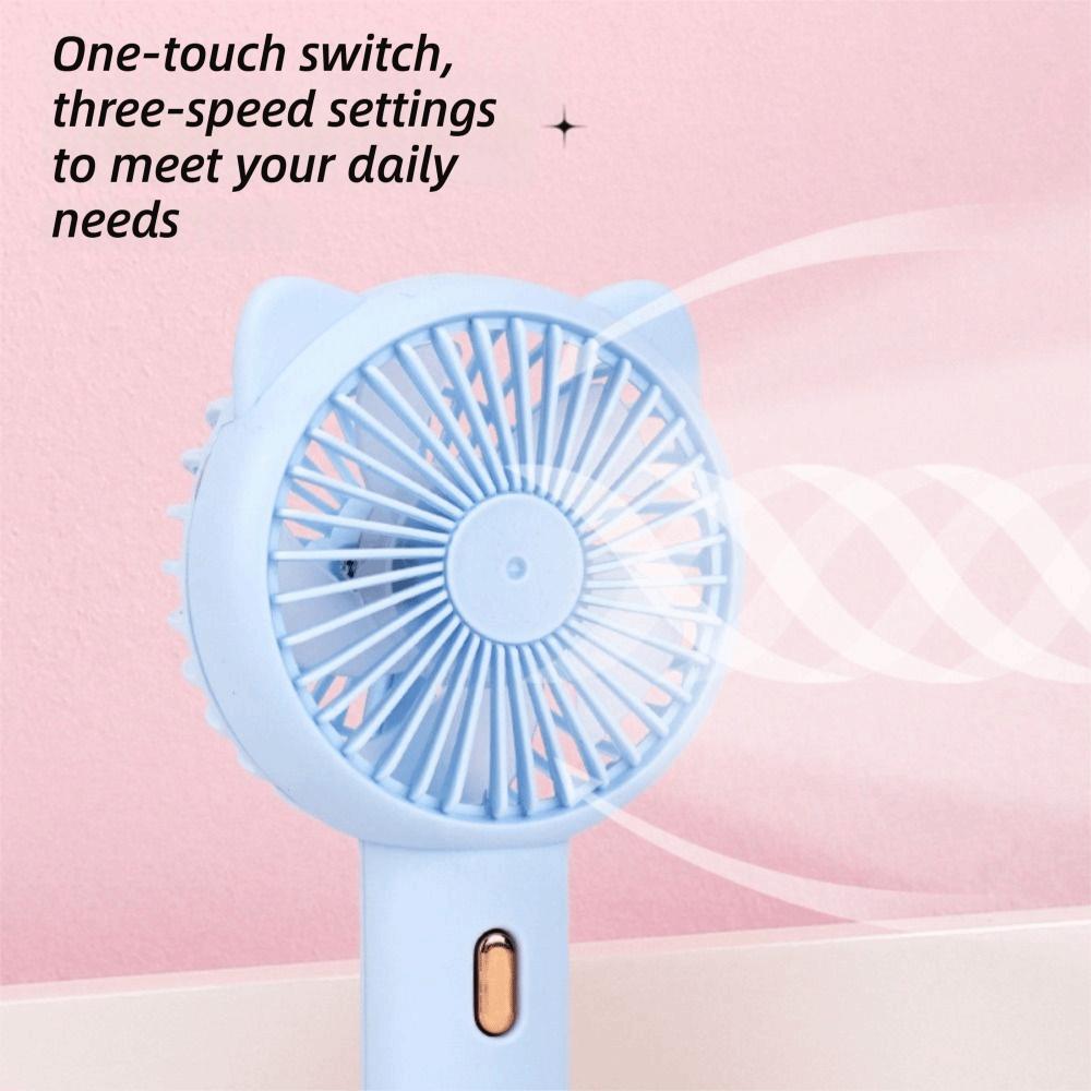 Battery-Powered Small Electric Fan Lightweight Cooling Fan Mini Handheld Fan  Outdoor Use