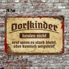 Vintage Metal Sign Rustic Kids Decor 20x30cm Retro Wall Art for Home Bar Garage