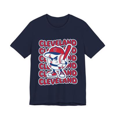 Cleveland Baseball T-Shirt Retro Mascot Tee Vintage Style