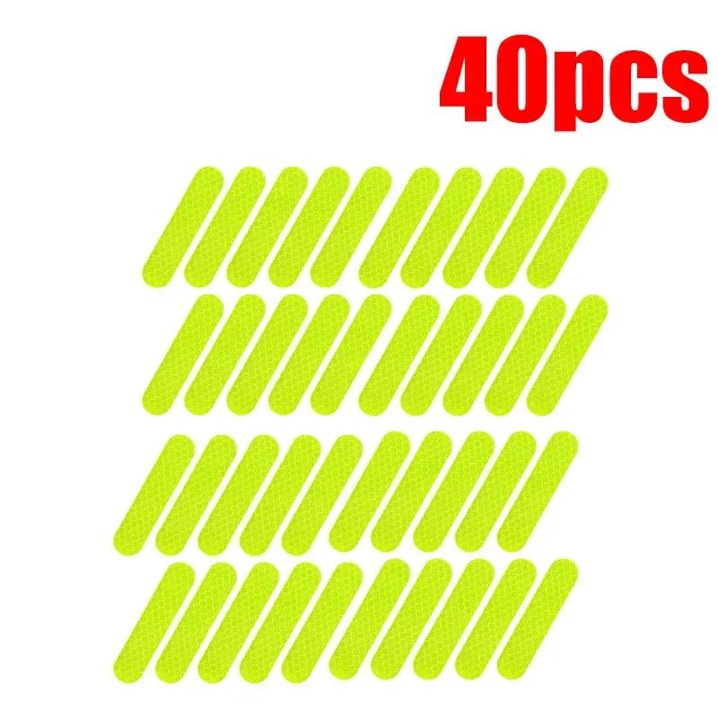 Helmet Warning Reflective Stickers Night Safety Driving Accessories Fluorescent Decorative Stickers Bicycle Motorcycle Car Decal