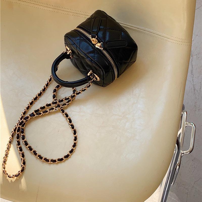 Mini-Rauten Kleine Duftende Windketten Umhängetasche Einfach Vielseitig Schultertasche Mode Lippenstift Kleine Tasche Damen
