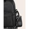 Sporty, Unisex, Lightweight, Business Casual Mini Chain Decor Satchel Bag For Teen Girls Women College Students, Rookies & White-collar Workers