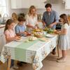 Easter Bunny Tablecloth Spring Table Cover Rectangle Table Cover Decorations for Picnic Restaurant Kitchen Dining Room Apartment