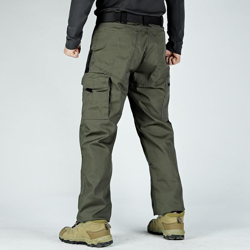 Men's Pants Pockets Work Trousers Casual Tactical Pants Outwear Straight Autumn Winter