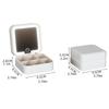 Portable Jewelry Box with Mirror Detachable Divided Necklace Tray  Valentine's Day Gift