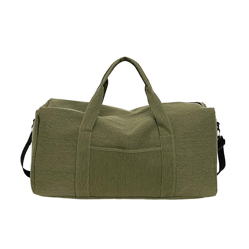 Thickened and sturdy canvas travel bag, moving bag, duffel bag, handbag, business trip travel bag, large capacity, long and short-distance bag.