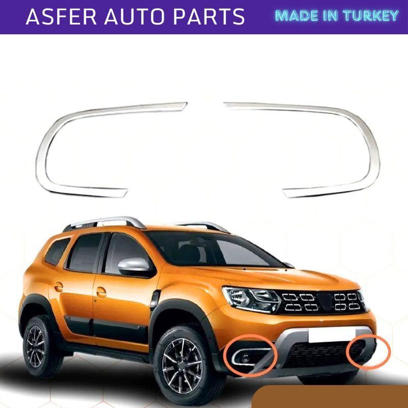 

2 Piece Stainless Steel Chrome Fog Light Frame For Duster Mk2 2018 After