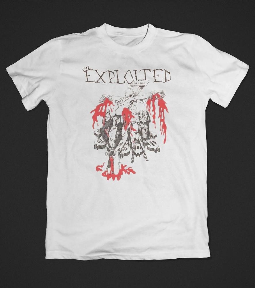 THE EXPLOITED T-Shirt JESUS IS DEAD Black Men All size Shirt Unisex T-Shirt M
