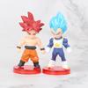 8-21pcs/lot Dragon Ball Mini Figure Super Saiyan Goku Vegeta Action Figures DBZ Dolls Model Toys Gifts
