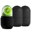 3 Pack Ice Roller for Face Eyes Women Facial Depuffer,Skin Care,Ice Pack Neck Massager,Cooling &Smoothing,Beauty Essentials(Black)
