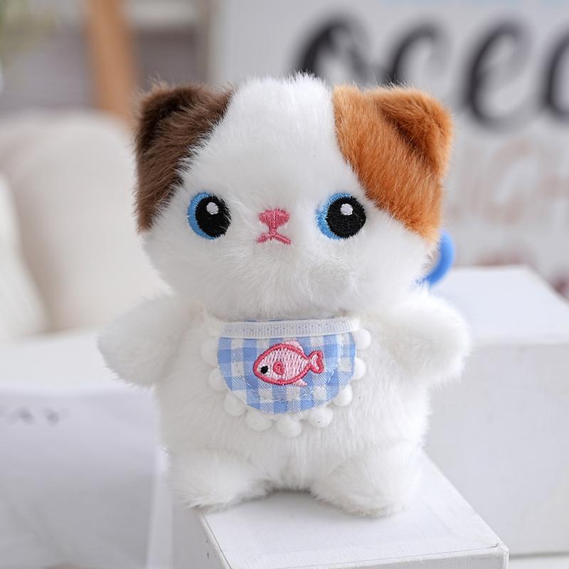 Plush Cat Keychain With Pp Cotton Filling For Kids And Adults