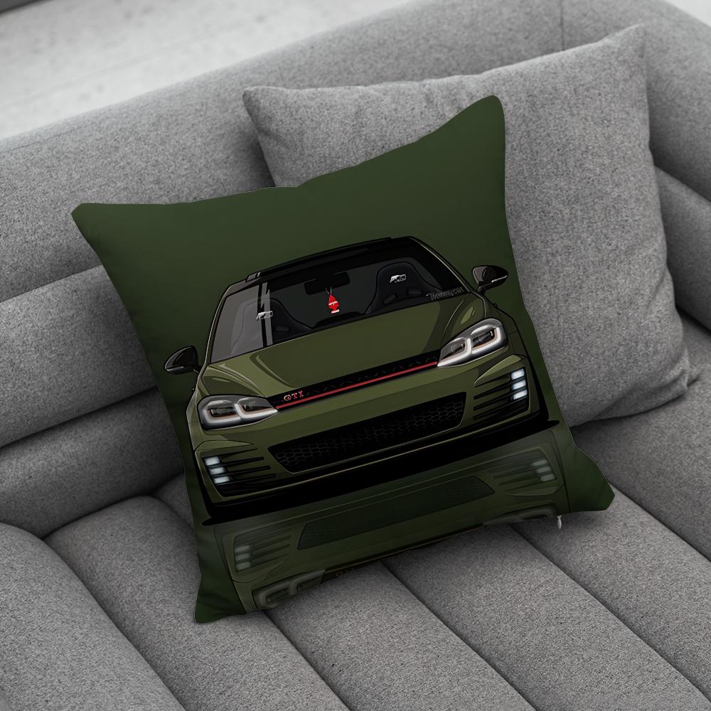 GGolf GGTI Car Pillow Case Soft Cushion Cases for Farmhouse Sofa Decor Home Decorations and Protector
