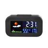 Cross-Border Multifunctional Weather Clock: Color Screen, Perpetual Calendar, Temperature & Humidity Monitor, Backlight, Alarm, Smart Features.