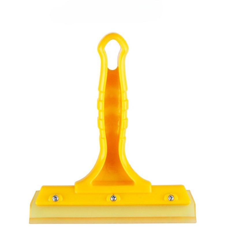 

1Pc Oblique Beef Tendon Beef Tendon Scraping Soft Scraper Oblique Double-layer Film Scraper Double-layer Silicone Water Scraping Yellow