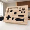 Cat Scratch Enrichment Box 3-in-1 Cat Scratch Puzzle Toy Cat Nail File Toy Protects Furniture for Indoor Cats Mental Stimulation