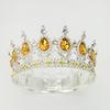 Full Circle Crown Tiara Colorful Baroque Retro Full Diamond Jewelry Wedding Accessories Crown Bridal Crown