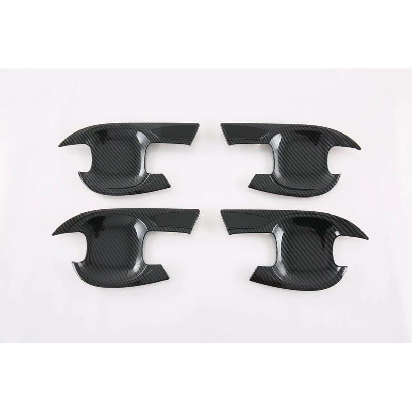 Für Kia Mohave Borrego HM2     ABS Kohlefaser Türgriffabdeckung Türschalenrahmen Verkleidungen Auto Styling Zubehör