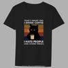 Funny Fashion Men Black T-shirt Novelty Animal Print Tops Male Series Casual O-Neck Tops Comfortable Commuter Men's Clothing