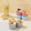 3 Grids Air Fryer Egg Mold Silicone Silicone Muffin Pan Steamed Egg Mold  Microwave Compatible