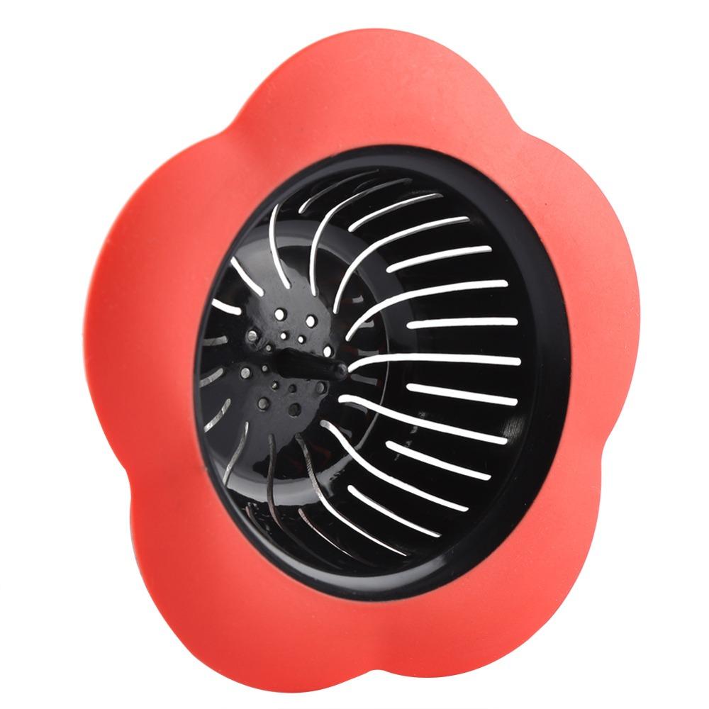 4 Pack Flower Shaped Sink Drain Strainer 4.33 Inch Diameter Basin Sink Strainer Home Kitchen