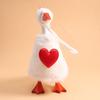 Valentine's Pearl Desktop Goose Set with Mini Knitted Hat & Adjustable Wings Clothing