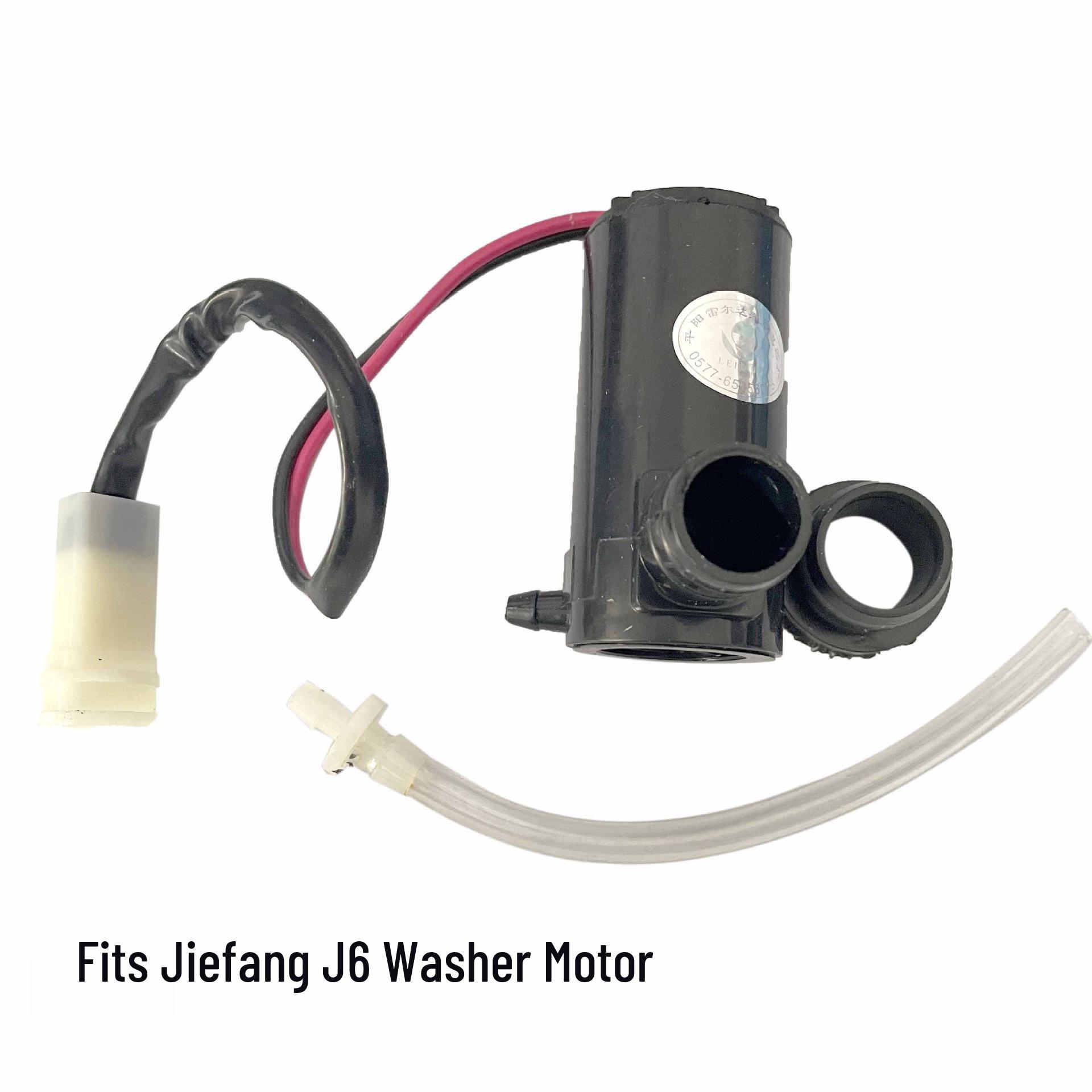 Compatible with Jiefang J6 Windshield Wiper Washer Motor and Spray Bottle