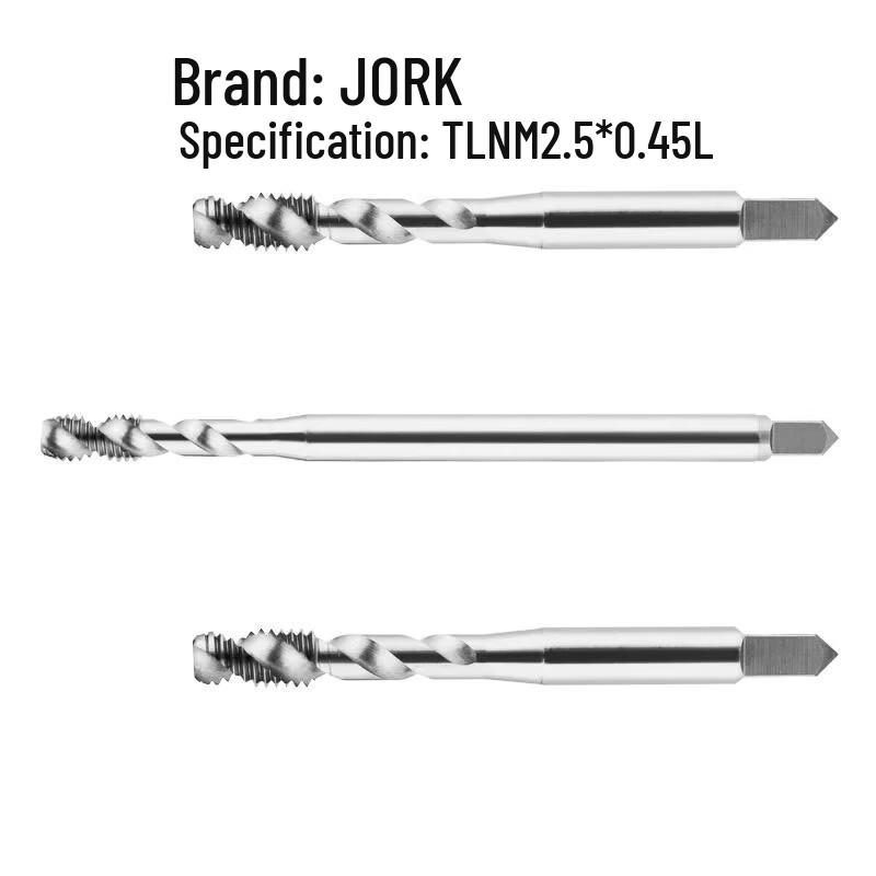 JORK Carbide Metric Spiral Tap for Aluminum M2.5