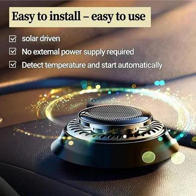 Solar Rotational Energy Car Lasting Aromatherapy Molecular Creative Car Rotating Perfume Decoration
