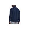 Under Armour Glow-In-The-Dark Letter Logo Print Half-Zip Pullover Sweatshirt Men Tops Dark-Blue 1373409-408