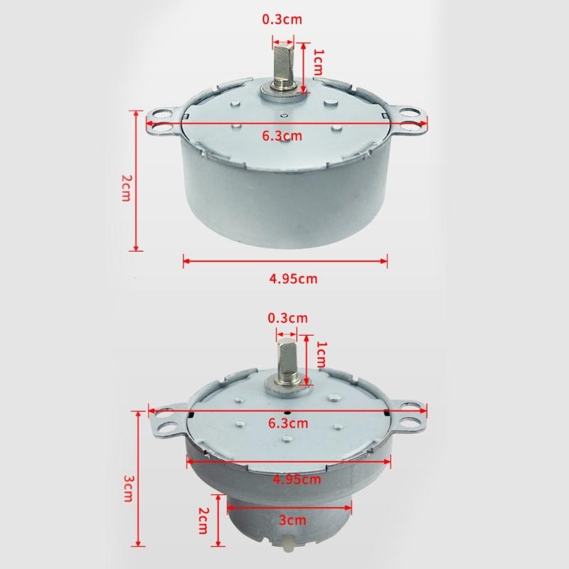 Synchronous Motor Power Cord Turntable Motor with Power Cord Accessories Electric Rotisserie Motor for Cup Turner
