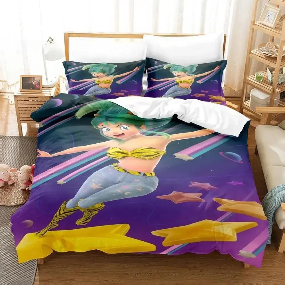 

Urusei Yatsura Lum Bedding Set Single Twin Full Queen King Size Bed Set Aldult Kid Bedroom Duvet cover Sets Bed Sheet Set 70x133cm 2pcs