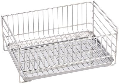Pearl Metal Mini Stainless Steel Draining Basket, At Aqua, HB-3938, Silver