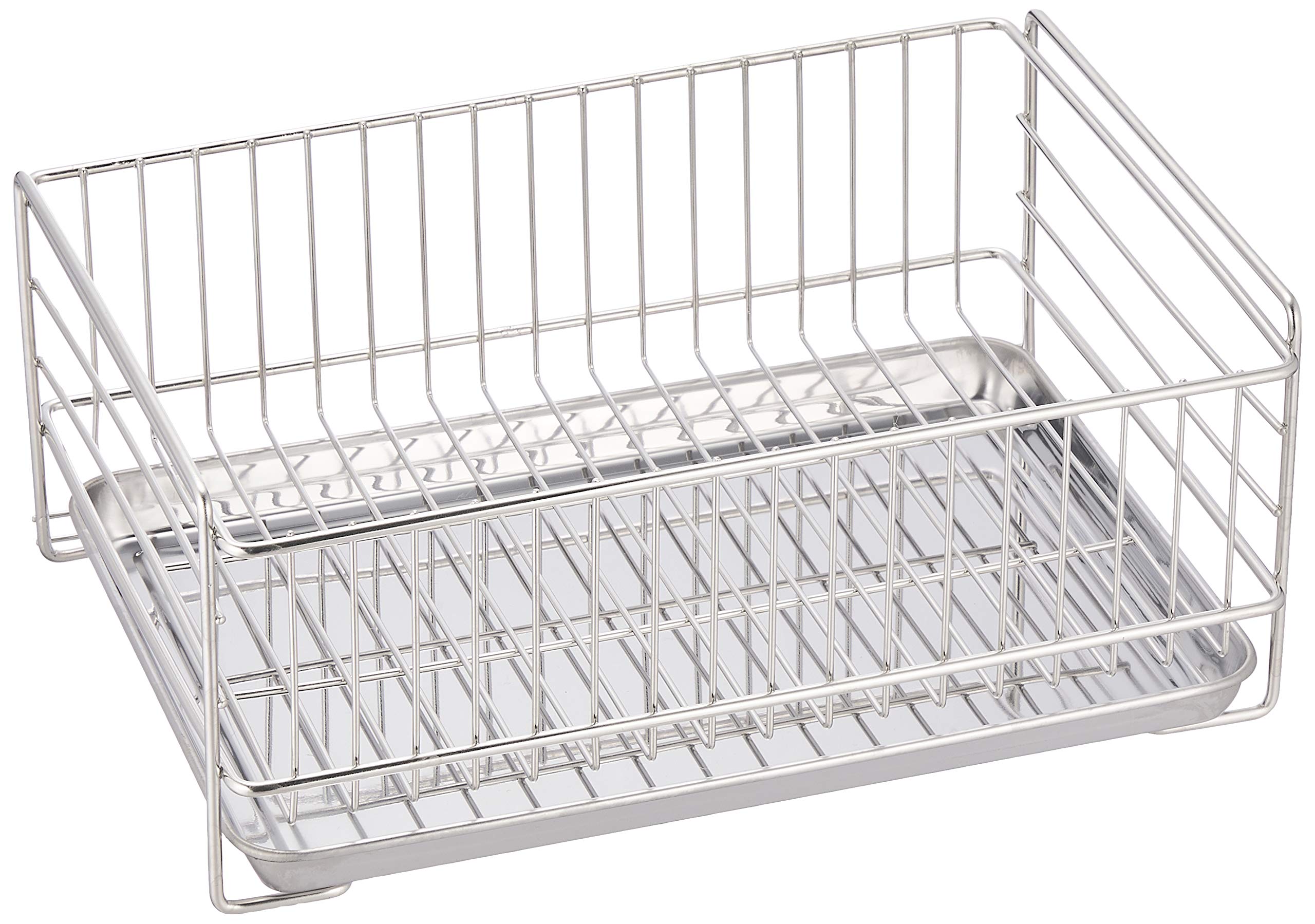 

Pearl Metal Mini Stainless Steel Draining Basket, At Aqua, HB-3938, Silver