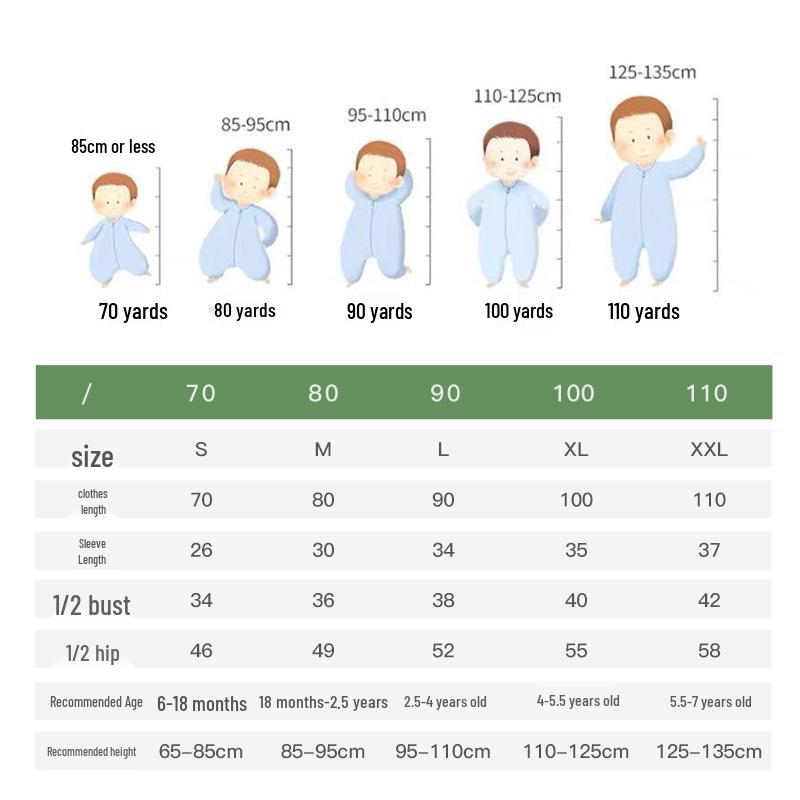 All-Season Baby Sleep Bag: Air Cotton, Thin, Warm, Footed Romper for Spring, Summer & Autumn