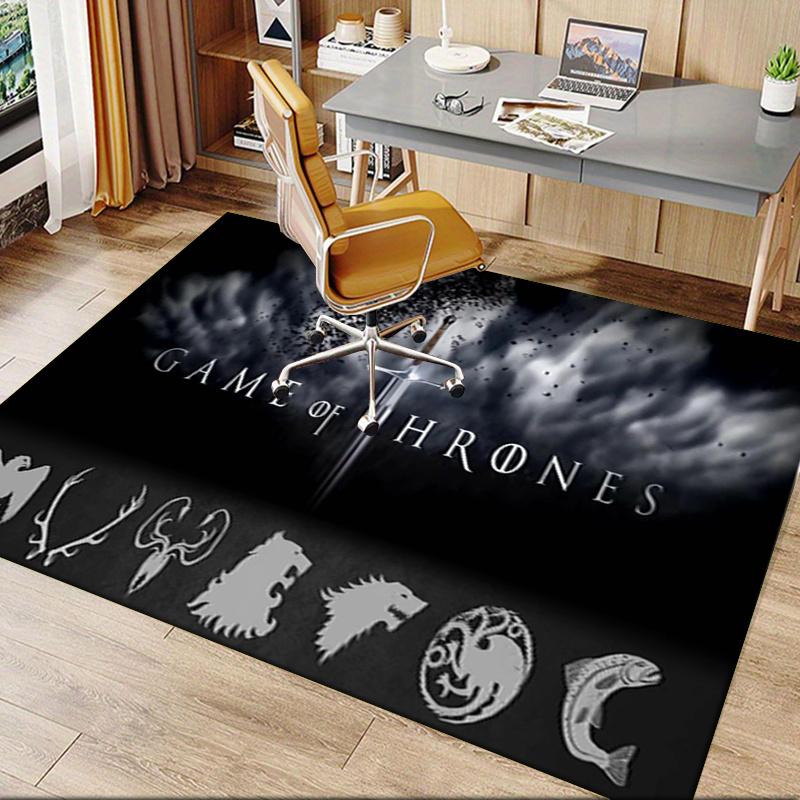 Game of Thrones: Epic Fantasy Adventure Poster Print Office Mat Home Decor Office Desk Chair Rugs Chair Carpet for office Chair Mat Gift For