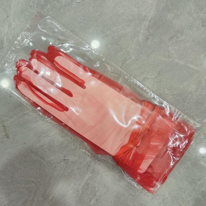 

Элегантные белые свадебные перчатки для невесты, сетчатые, с бантом и кружевом, короткие, сексуальные прозрачные тюлевые перчатки