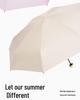 Compact Capsule Umbrella with UV Protection and Black Glue Sunshade