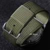 Geripptes Nylon Uhrenarmband 20mm 22mm Nylon Uhrenarmband Geflochten Ballistisches Gewebe Bänder Zubehör für Militär Sportuhr Armbänder