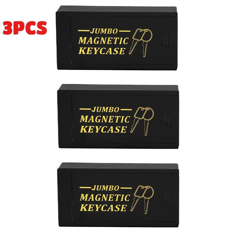 Magnetic Key Holder Under Car - Durable Plastic Spare Key Hider with Strong Magnet for Car/Home/Office - Never Locked Out