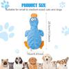 Halinuia Dog Toys with Crinkle Paper, Squeaky Plush Chew Toys for Aggressive Chewers, Puppies, Small Medium Dogs, Blue