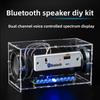 Dual Channel Mini Speaker DIY Kit, Multifunction Music Spectrum MP3 Power Amplifier Welding Assembly Electronic Set
