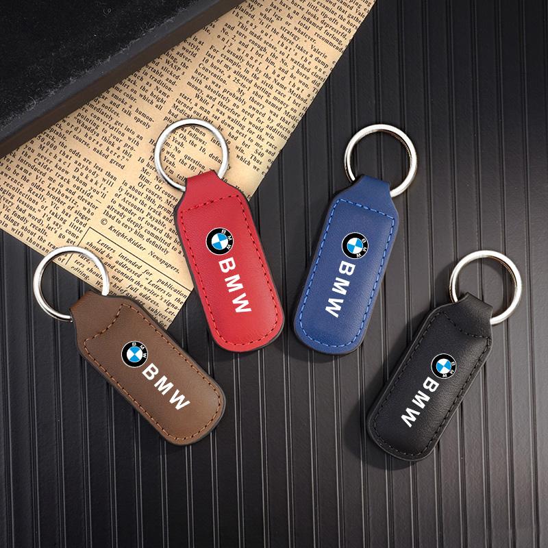 Leather Car Keychain Keyring Anti-Loss Key Holder Gift For BMW 1 2 3 4 5 7 Series X1 X3 X4 X5 X6 X7 F10 F20 F30 G20 G30 F15 F16 cyfp80