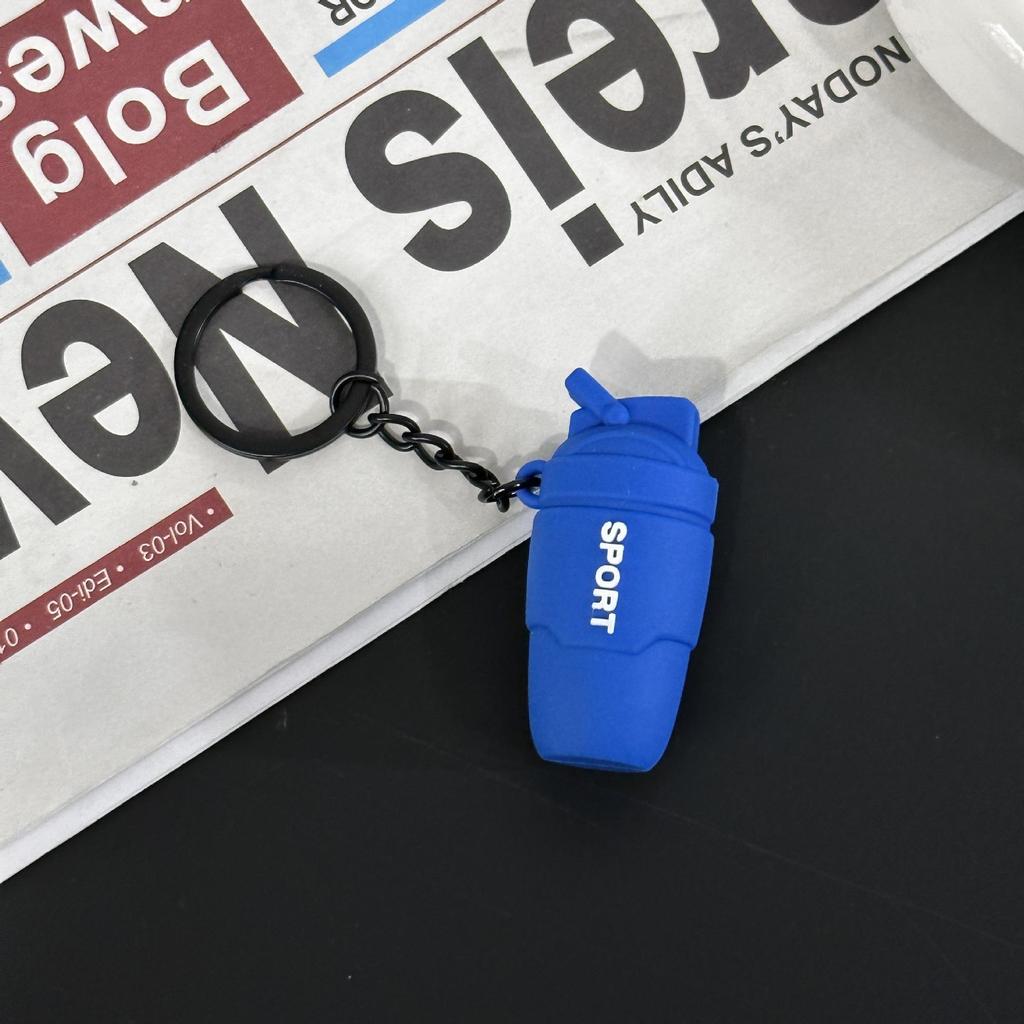 Fitness Series Gummi-Schlüsselanhänger: Hantel- & Kurzhantel-Anhänger für Geschenke