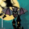1pcs Halloween Decor Acrylic Stained Bat Suncatcher Hanging Ornament Goth Car Accessories Bat Car Hanging Accessories, Acrylic Sign
