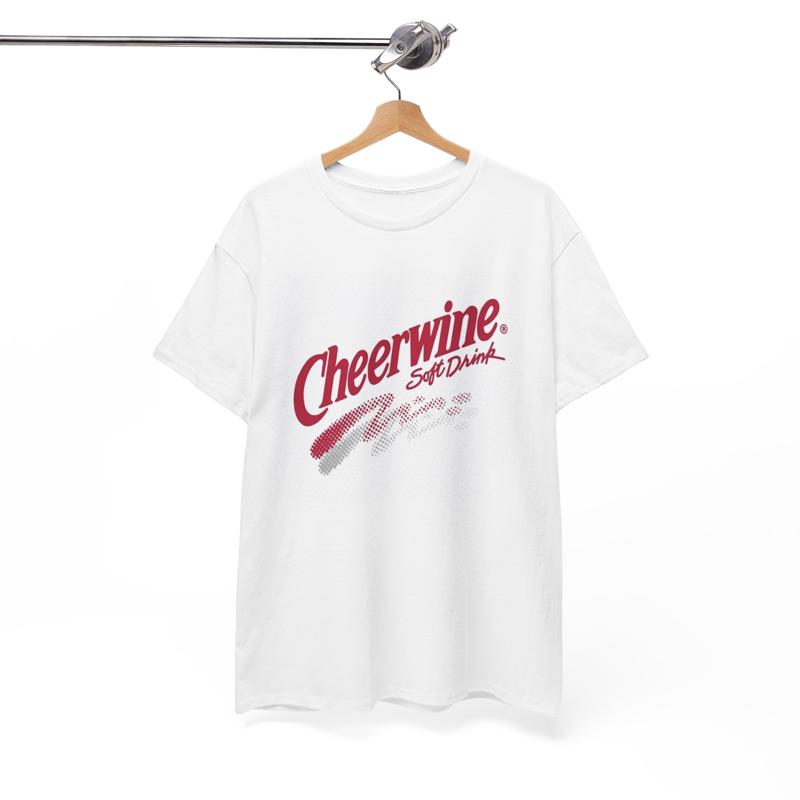 Cheerwine T-Shirt Vintage Logo Carolinas Limonade Schwere Baumwolle