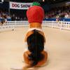 Dog Strawberry Costume Hood Hat, Soft Plush Pet Photo Hat for Halloweens Party Dressingup, Theme Event, and Quick Pullon Costume Styling