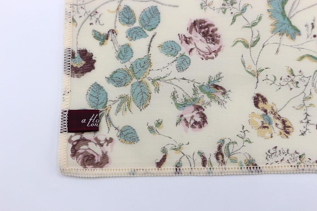 DDintex FLORET LONDON Water-Repellent Tablecloth, Small Susanna, Gray, 100x140cm [Liberty Print]