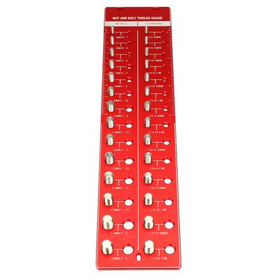 Nut and Bolt Thread Checker 14 Metric 14 Standard Sizes Bolt and Nut Identifier Gauge with 6 Inch