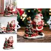 Figurina in Resina di Babbo Natale e Albero di Natale Decorazione per la Casa Regalo per le Festività di Halloween